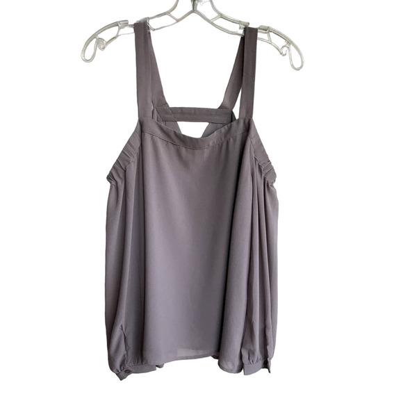 Entro Lilac Taupe Off the Shoulder Blouse - Picture 2 of 7